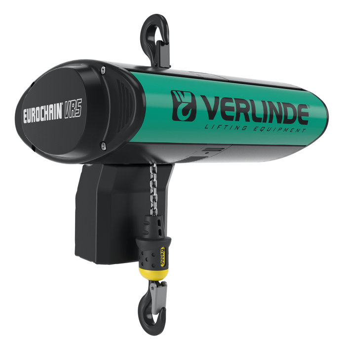 EUROCHAIN VR: De nieuwe generatie elektrische kettingtakels van VERLINDE voor lasten van 63 tot 5.000 kg